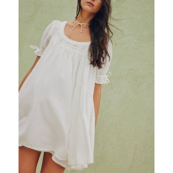 Free People White Mini Dress - Picture 2 of 10